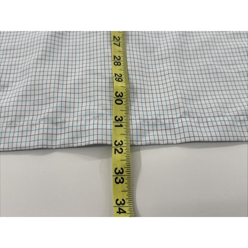 Performance Hiking Shirt Mens 2XL Blue Check Long Sleeve Button Fishing Vented - Picture 12 of 12
